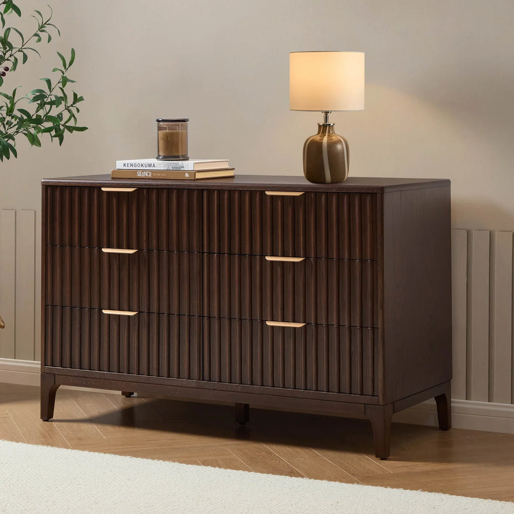 Vittoro Chest of 6 Drawers – Espresso Brown – Marwar Handicraft, view 1 of 6