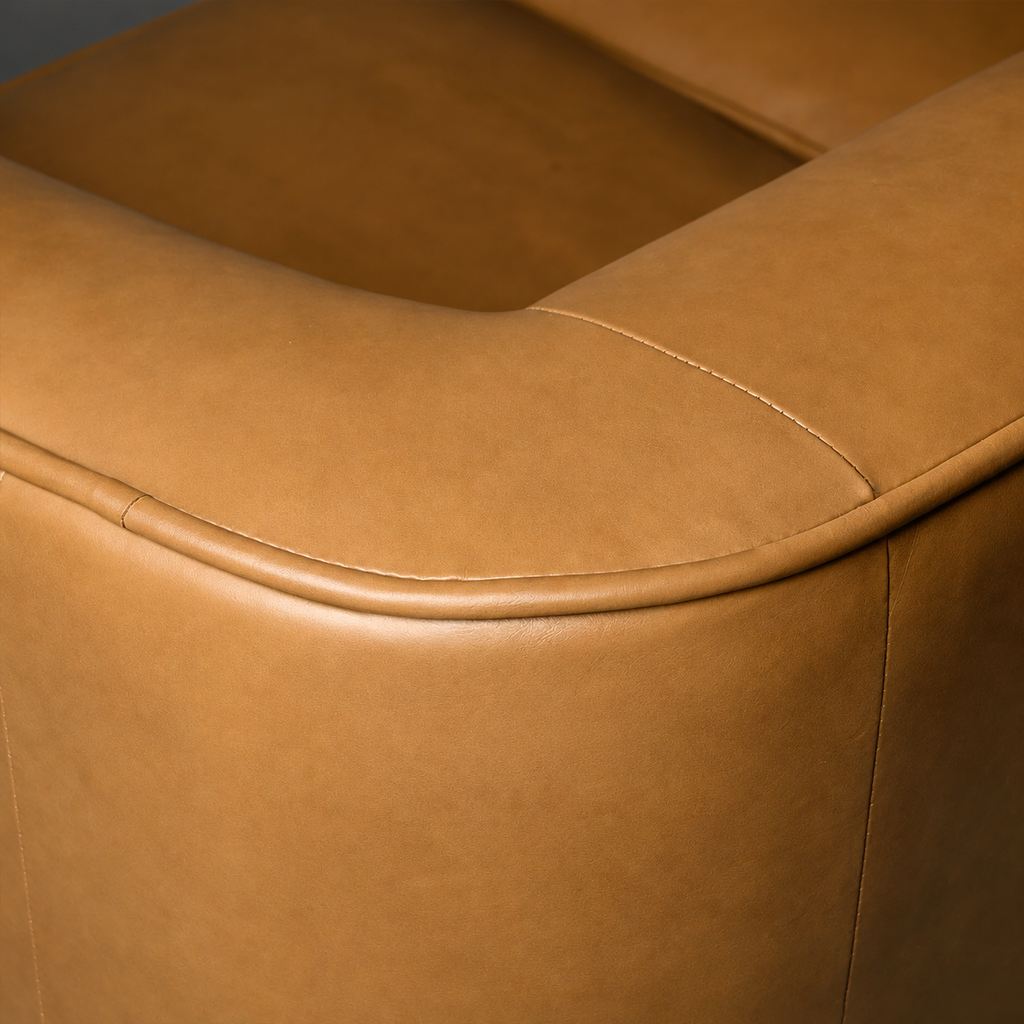 Valenza Royale Sofa – Camel Tan (Three Seater) – Marwar Handicraft, view 6 of 6