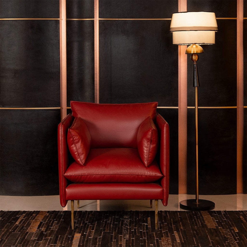 Ravello Noble Sofa - Single Seater Red, view 3