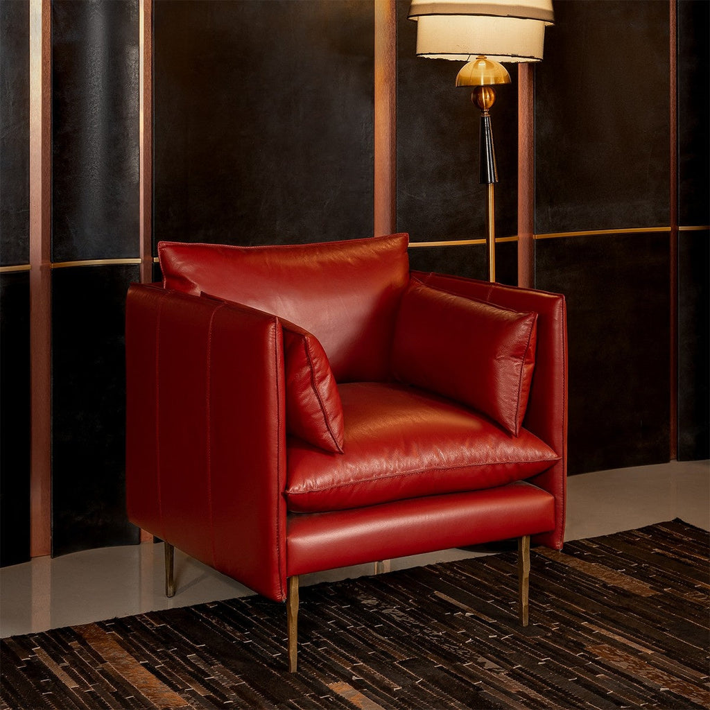 Ravello Noble Sofa - Single Seater Red, view 2
