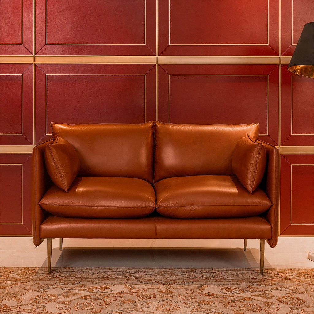 Ravello Noble Sofa - Two Seater Cognac, view 2