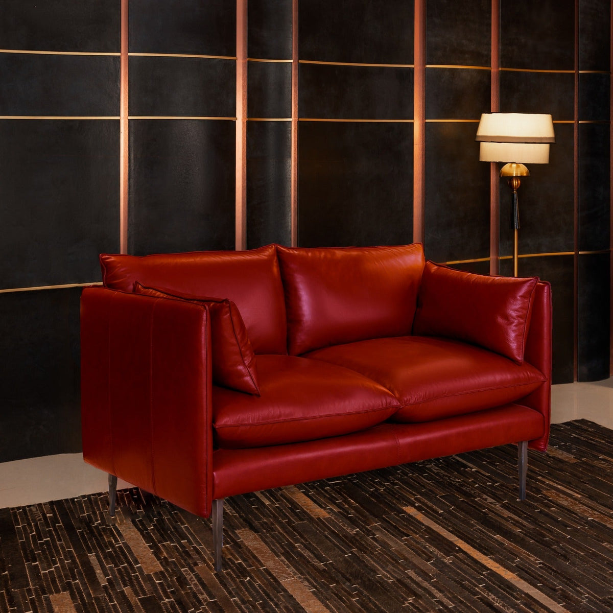 Ravello Noble Sofa - Two Seater Red, view 2