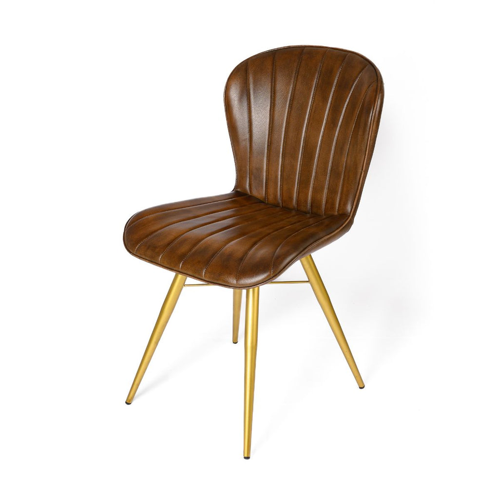 Firenze Chair – Vintage Tan – Marwar Handicraft, view 2 of 3