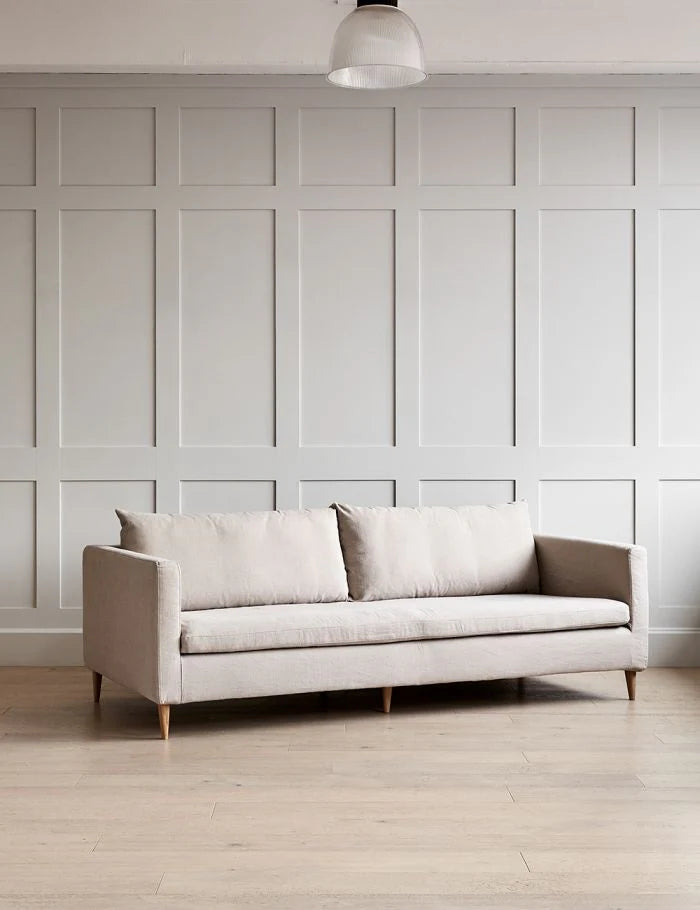 Lewis Linen Sofa – Light Beige
