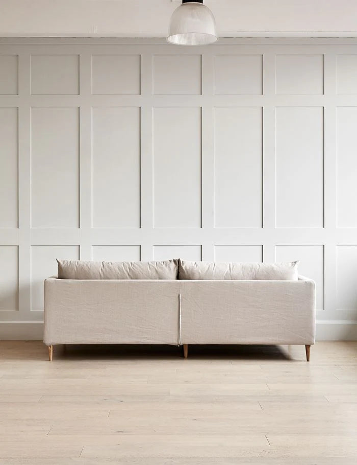 Lewis Linen Sofa – Light Beige