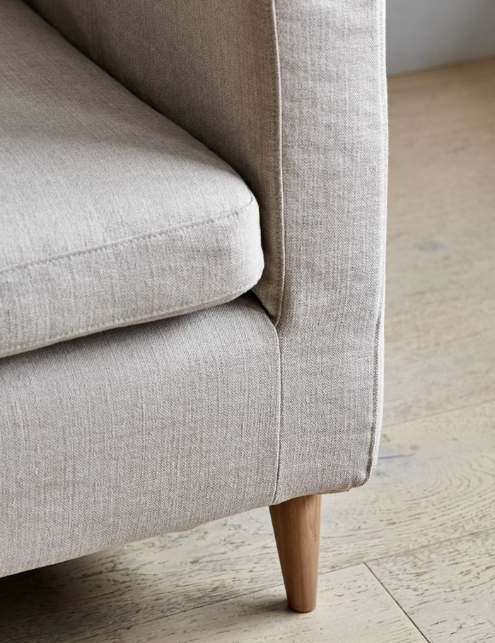 Lewis Linen Sofa – Light Beige