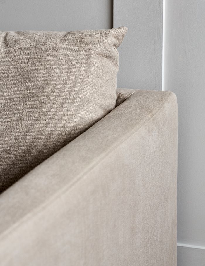 Lewis Linen Sofa – Light Beige