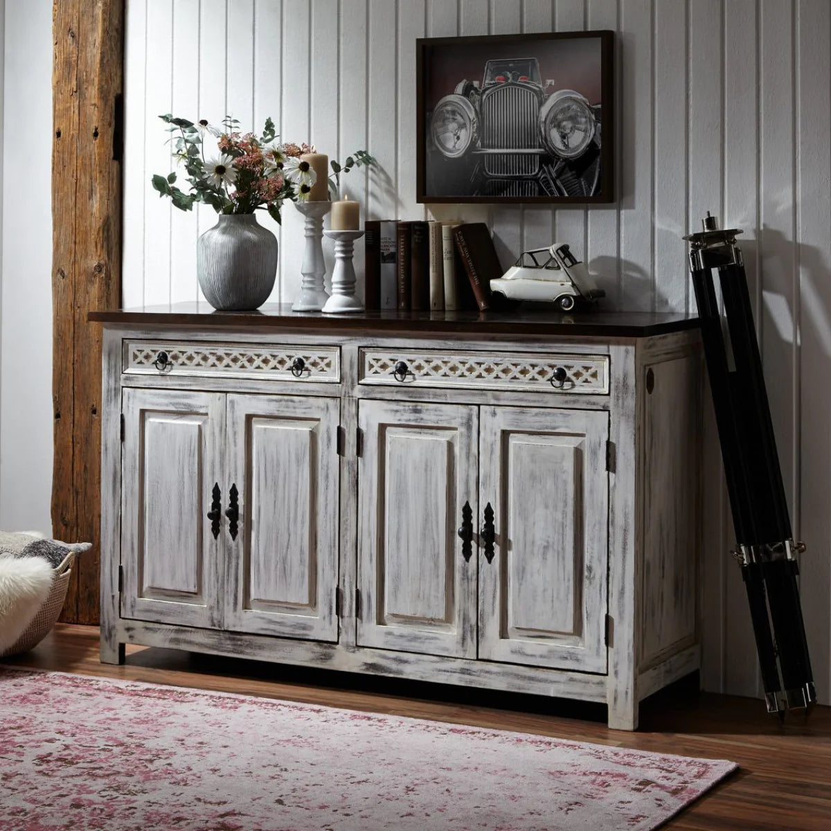 Havelle White Sideboard