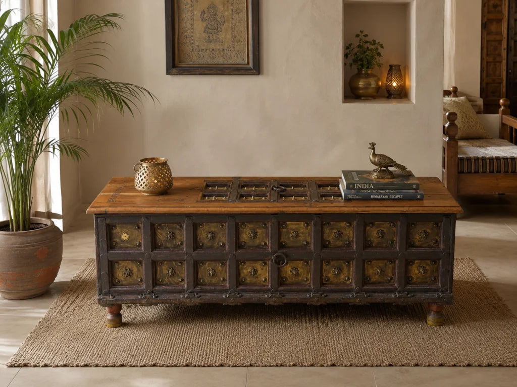 Baroque Brass Coffee Table
