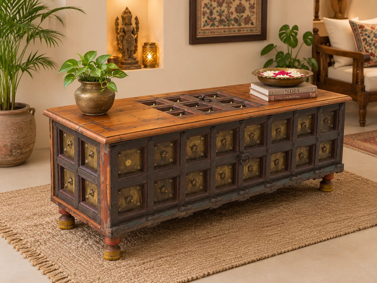 Baroque Brass Coffee Table