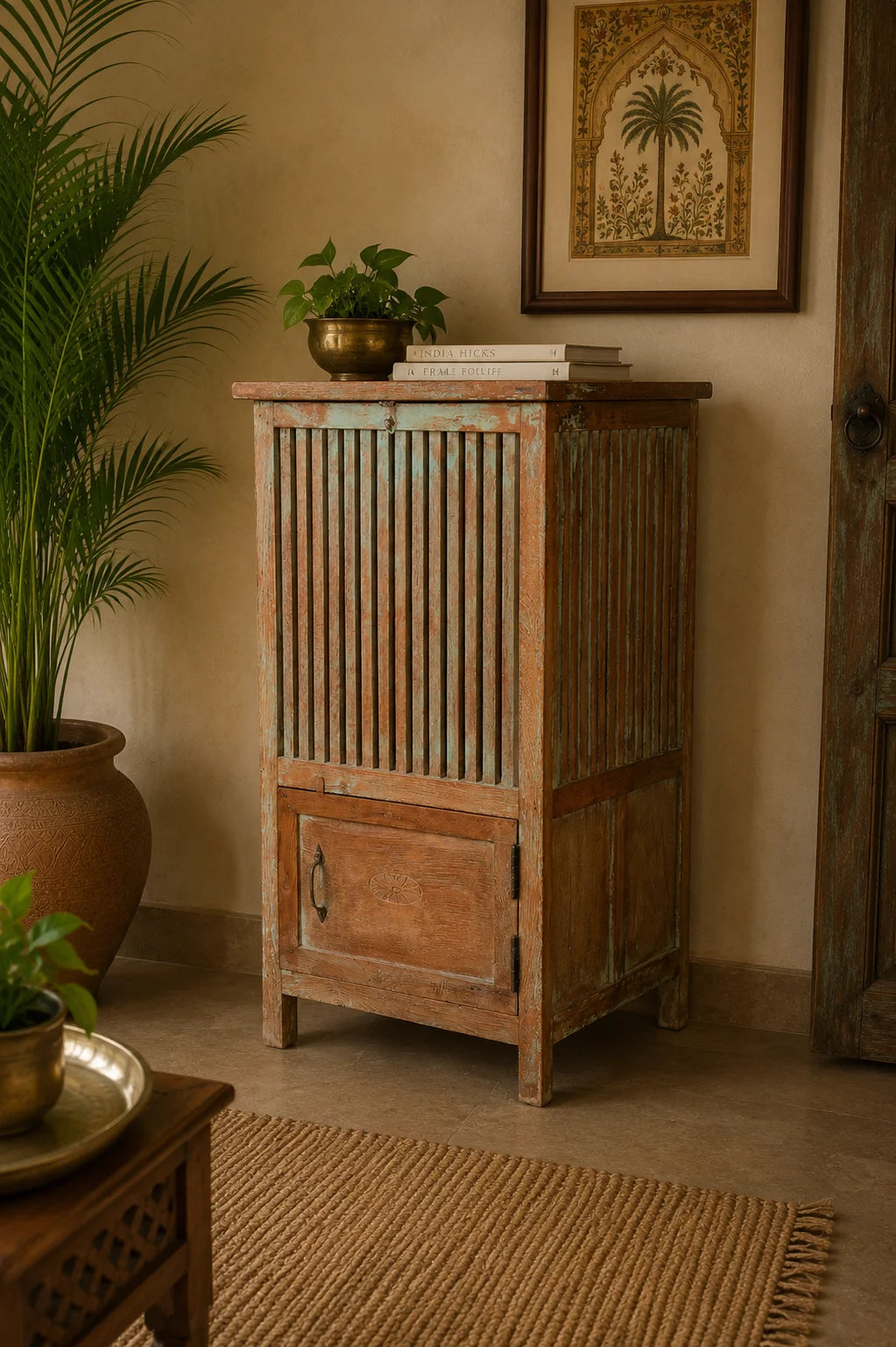Slatted Storage Cabinet