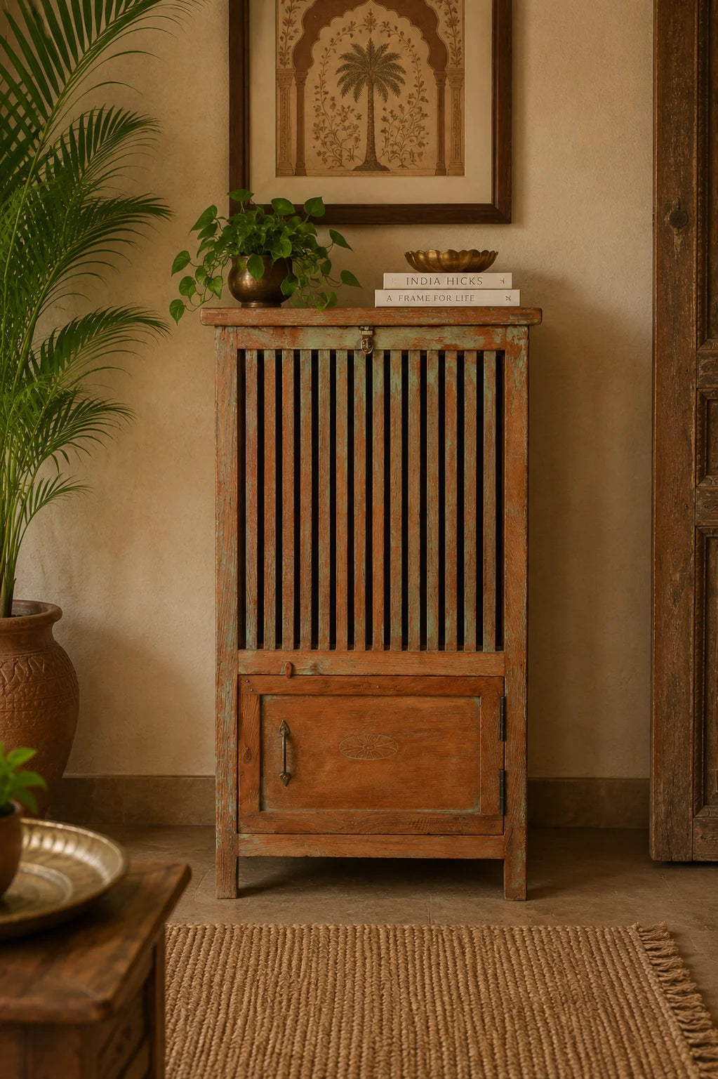 Slatted Storage Cabinet