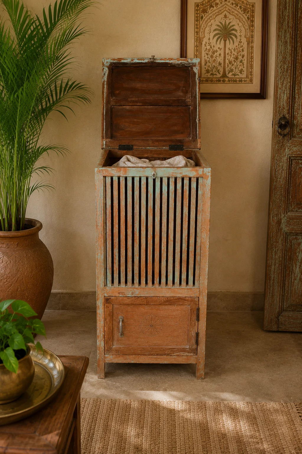 Slatted Storage Cabinet
