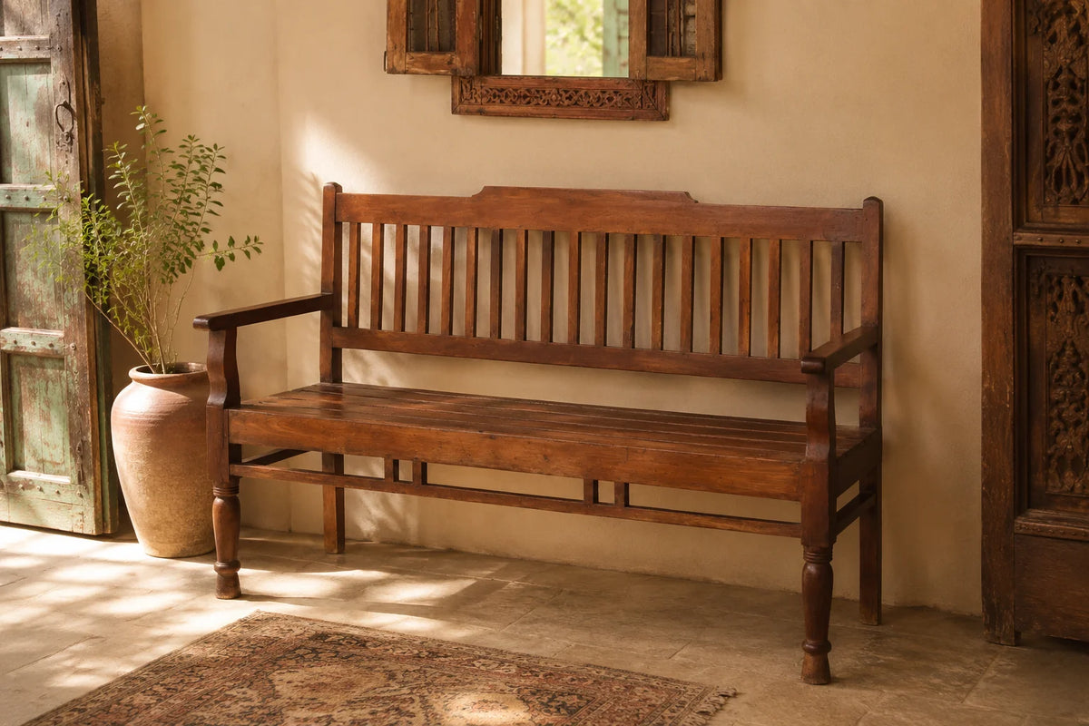 Kumbhalgarh Solid Wood Bench