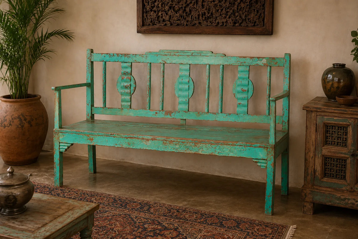 Osian Rustic Bench