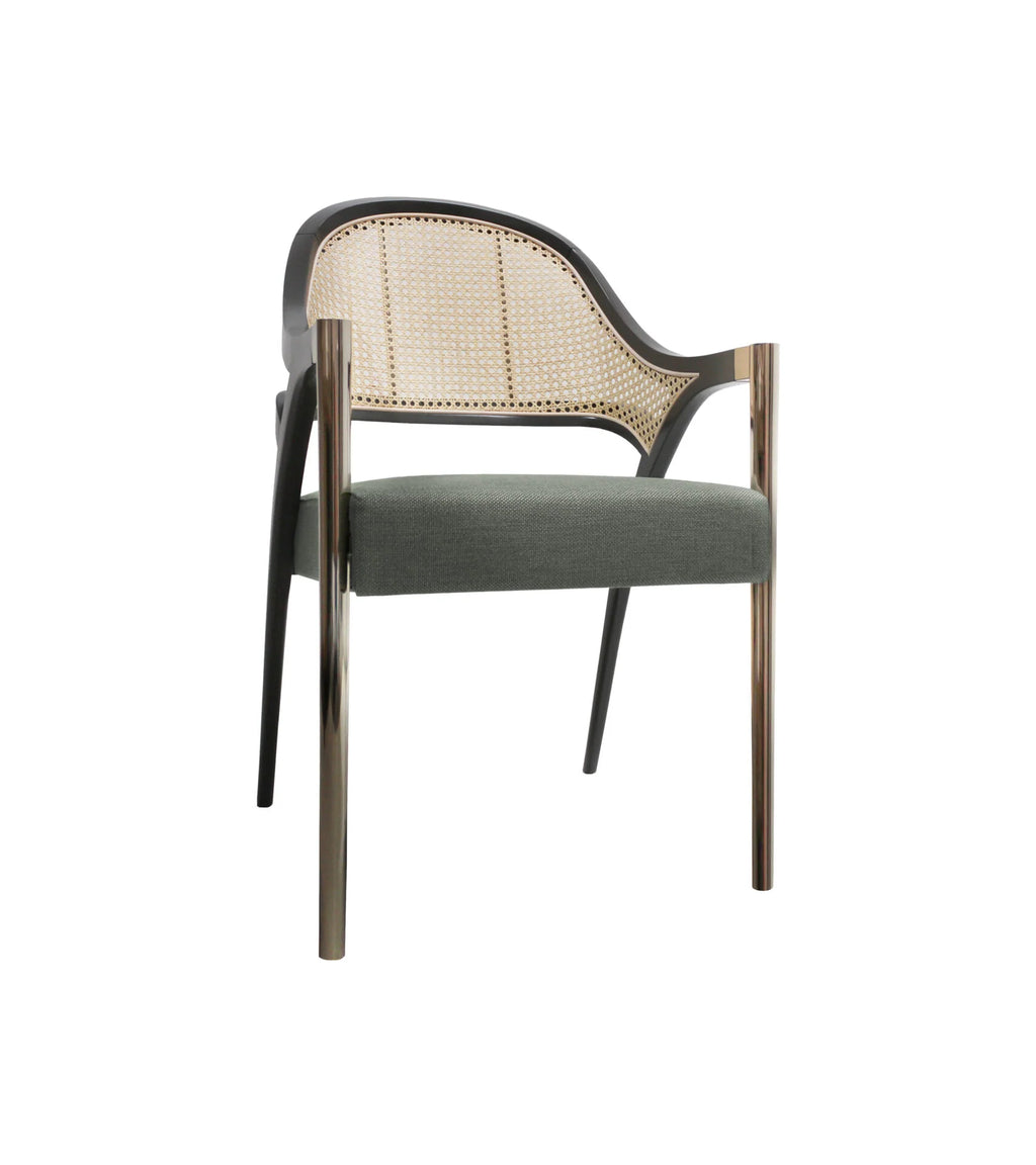 Onyx Cane Dining Chair