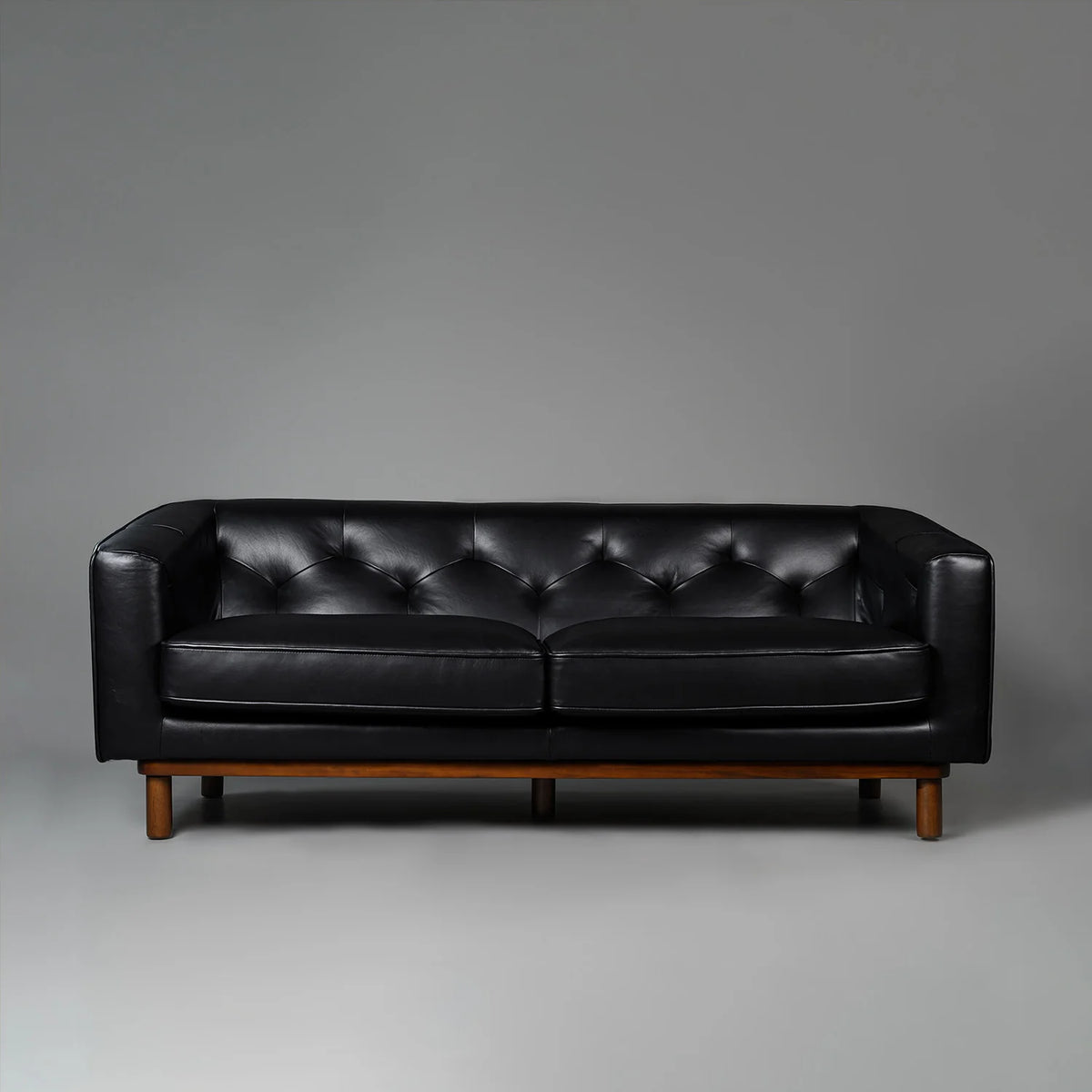 Valenza Royale Sofa – Midnight Black (Three Seater) – Marwar Handicraft, view 1 of 5