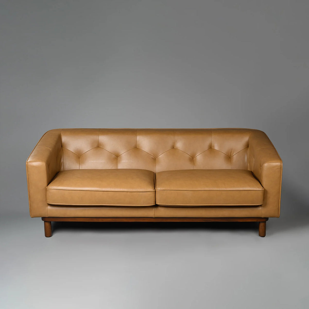 Valenza Royale Sofa – Camel Tan (Three Seater) – Marwar Handicraft, view 1 of 6
