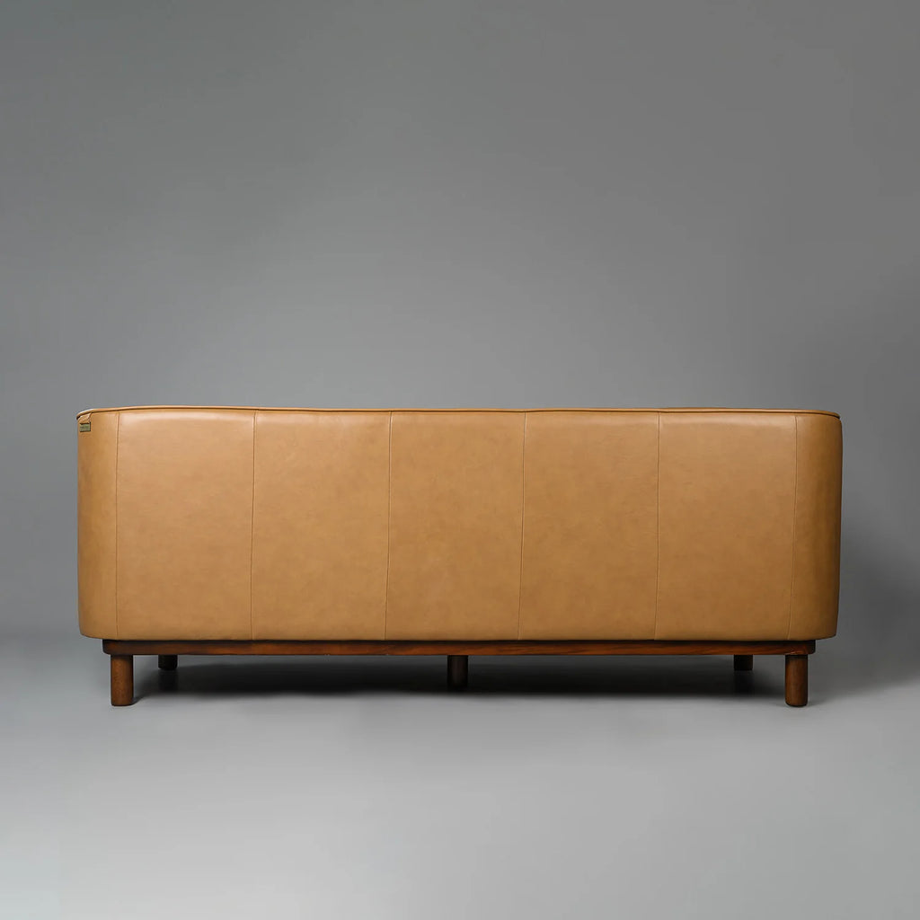 Valenza Royale Sofa – Camel Tan (Three Seater) – Marwar Handicraft, view 3 of 6