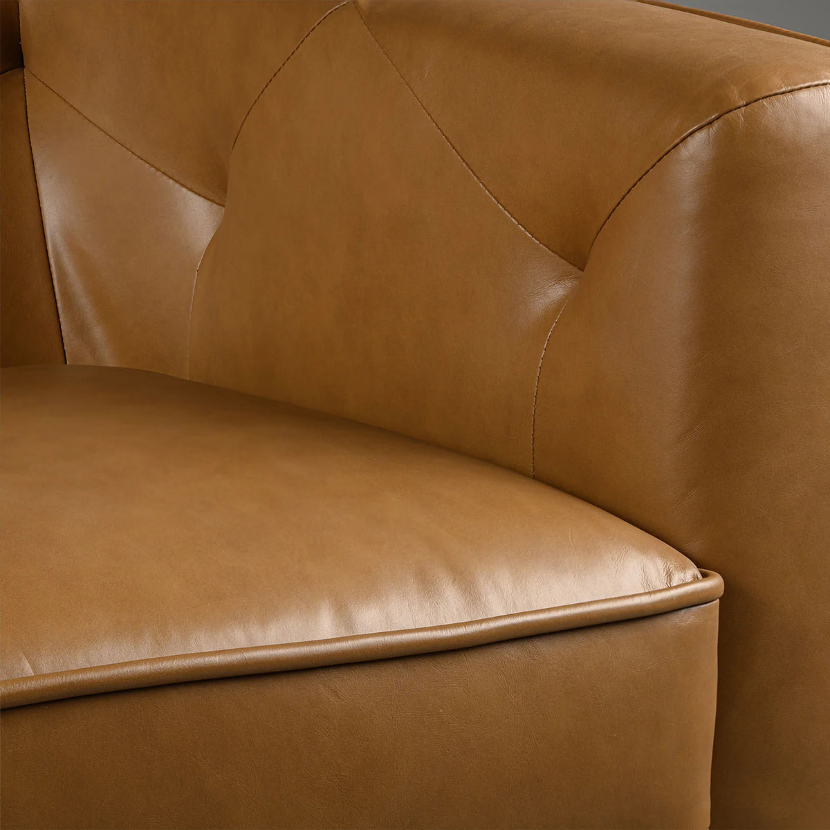 Valenza Royale Sofa – Camel Tan (Three Seater) – Marwar Handicraft, view 2 of 6