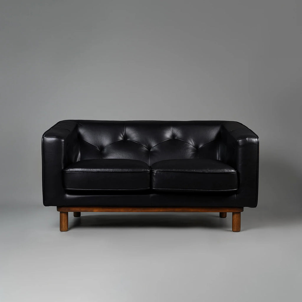 Valenza Royale Sofa – Midnight Black (Two Seater) – Marwar Handicraft, view 1 of 5