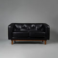 Valenza Royale Sofa – Midnight Black (Two Seater) – Marwar Handicraft, view 1 of 5