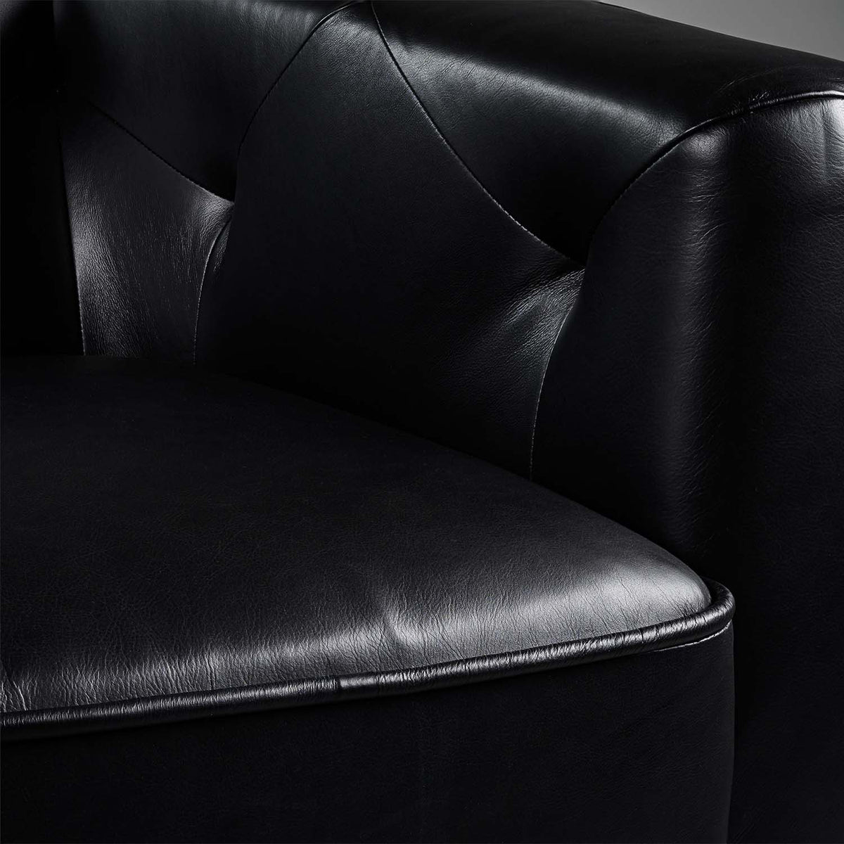 Valenza Royale Sofa - Midnight Black Two Seater, view 2