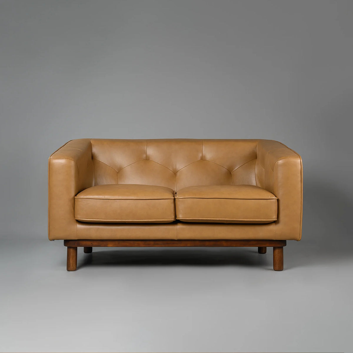 Valenza Royale Sofa – Camel Tan (Two Seater) – Marwar Handicraft, view 1 of 7