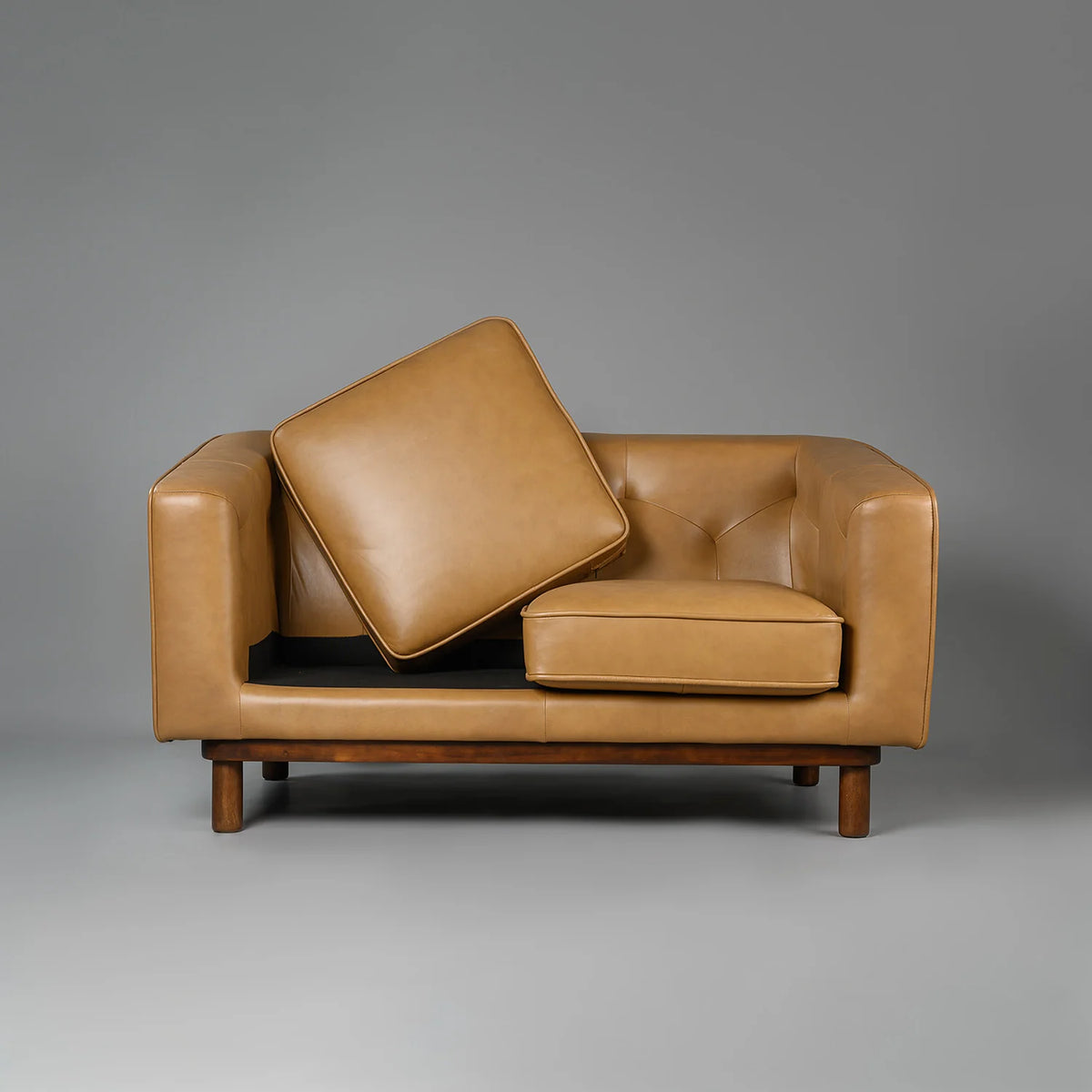 Valenza Royale Sofa – Camel Tan (Two Seater) – Marwar Handicraft, view 4 of 7