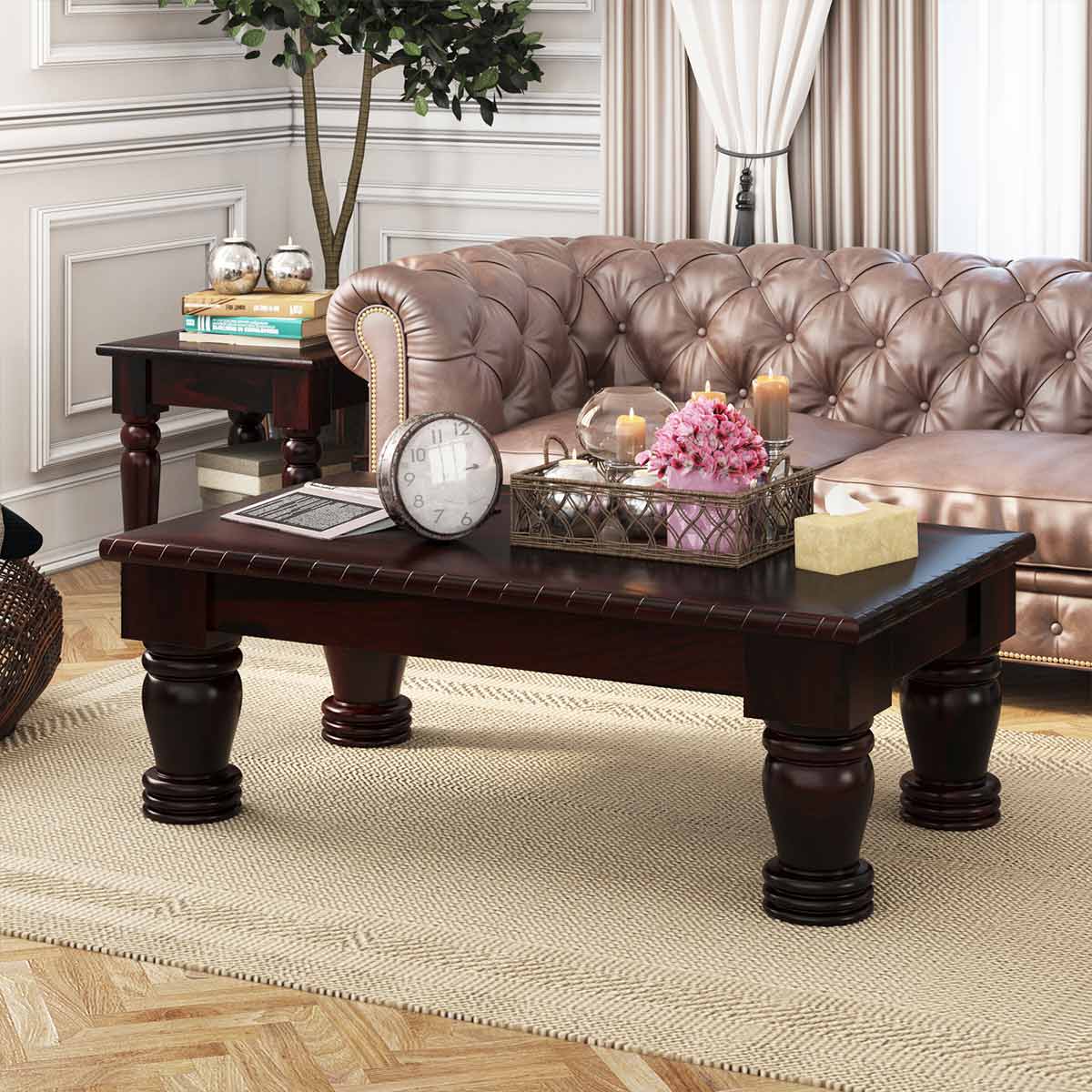 Coral Coffee Table – Marwar Handicraft, view 1 of 5