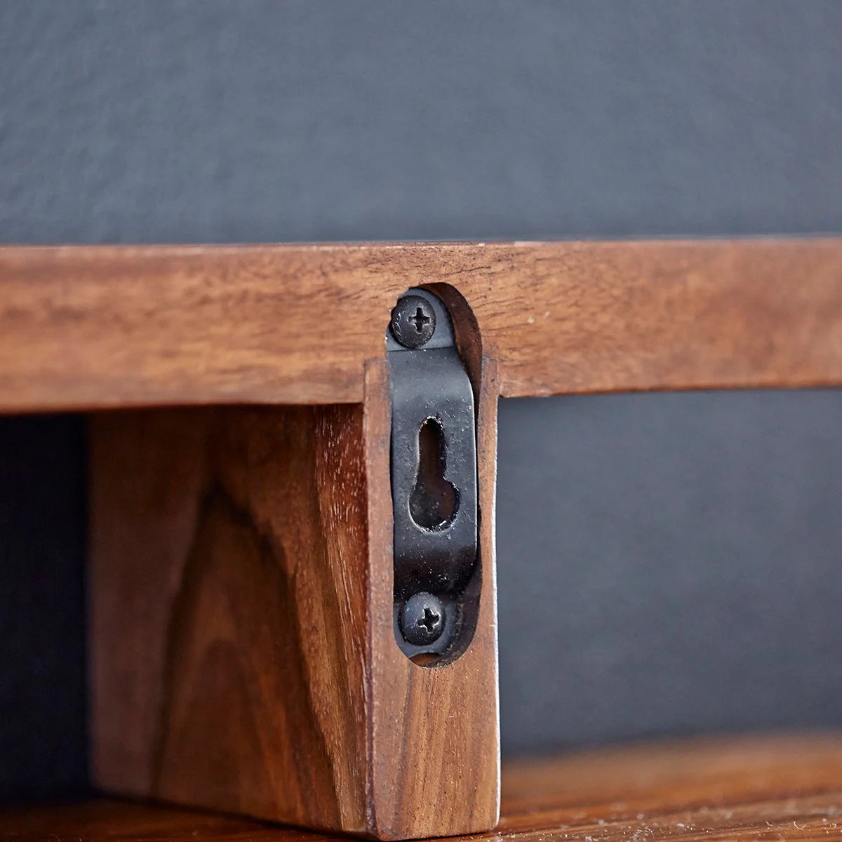 Walden Teak Wood Wall Rack