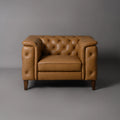 Monteluce Chester Sofa – Tan (Single Seater) – Marwar Handicraft, view 1 of 6