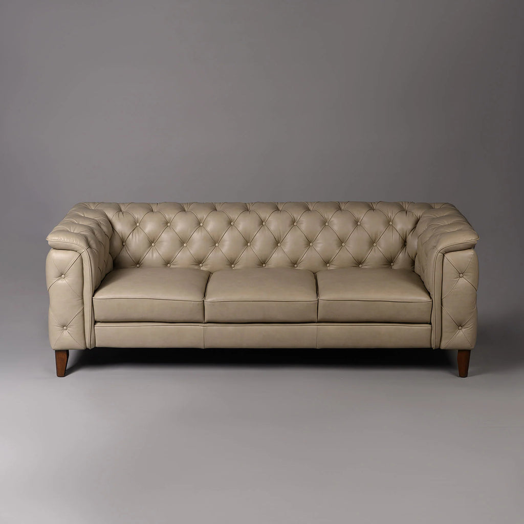 Monteluce Chester Sofa – Cashmere Beige (Three Seater) – Marwar Handicraft, view 4 of 5