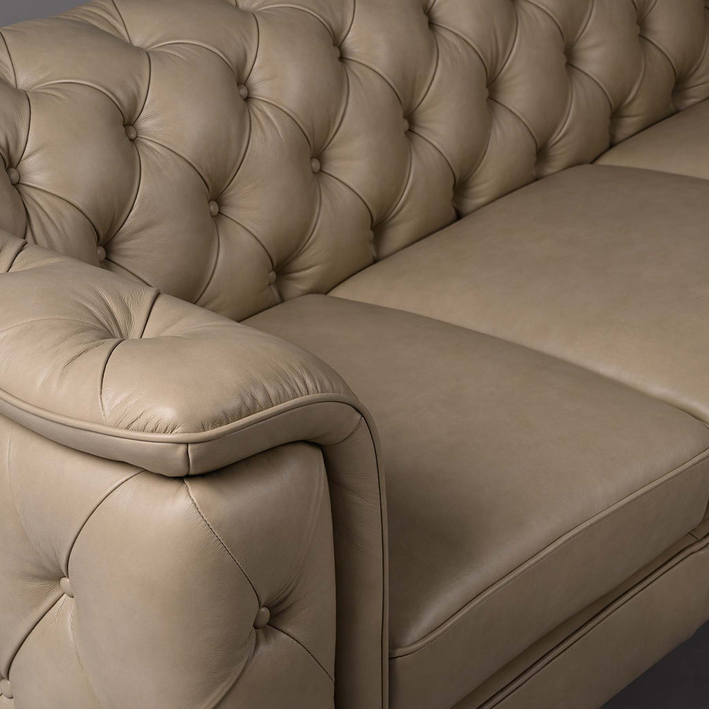Monteluce Chester Sofa – Cashmere Beige (Three Seater) – Marwar Handicraft, view 5 of 5