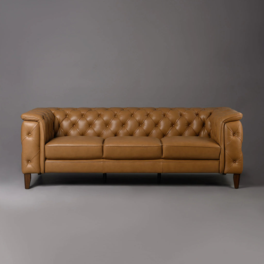 Monteluce Chester Sofa Tan 2 Seater – Marwar Handicraft