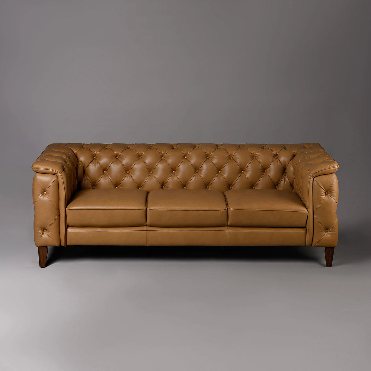 Monteluce Chester Sofa – Tan (Three Seater) – Marwar Handicraft, view 5 of 7