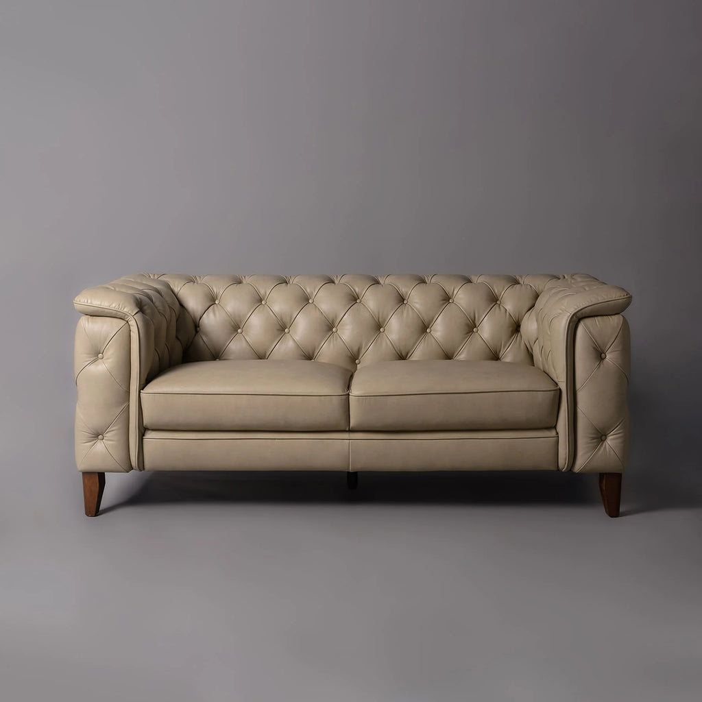 Monteluce Chester Sofa – Cashmere Beige (Two Seater) – Marwar Handicraft, view 1 of 5