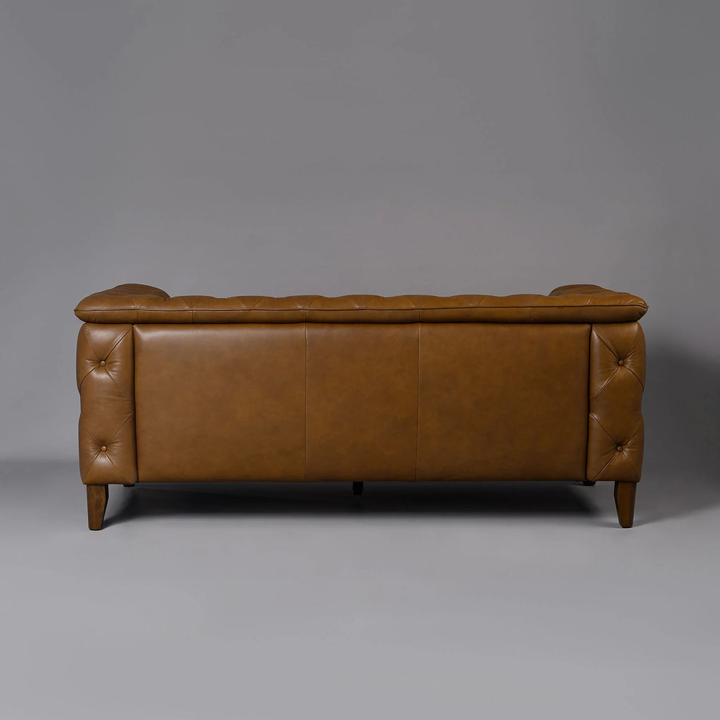 Monteluce Chester Sofa – Saddle Brown (Two Seater) – Marwar Handicraft, view 3 of 6
