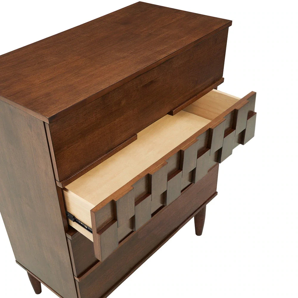 Kastelle Chest of 4 Drawers – Heritage Walnut – Marwar Handicraft, view 10 of 11