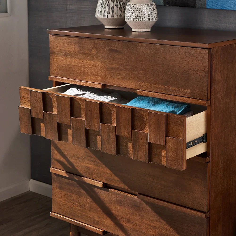 Kastelle Chest of 4 Drawers – Heritage Walnut – Marwar Handicraft, view 2 of 11