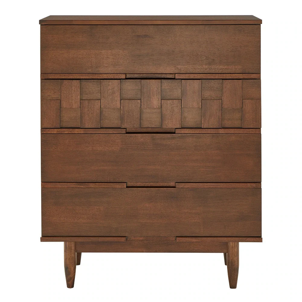 Kastelle Chest of 4 Drawers – Heritage Walnut – Marwar Handicraft, view 3 of 11