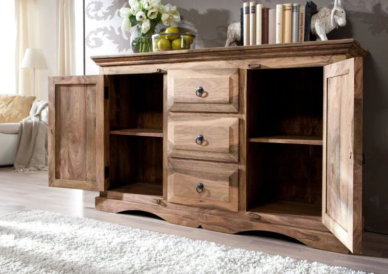Zarel Teak Wood Sideboard