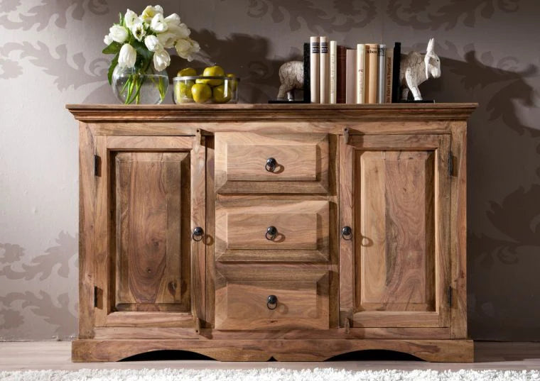 Zarel Teak Wood Sideboard