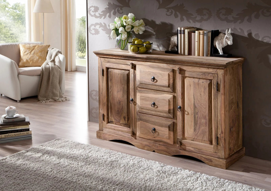 Zarel Teak Wood Sideboard