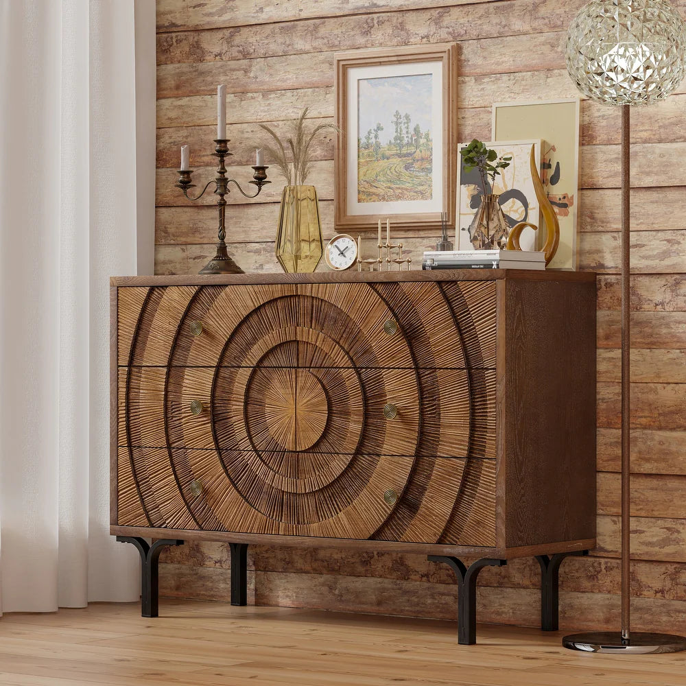 Solmara Artisan Drawers – Walnut Brown (6 Drawers) – Marwar Handicraft, view 1 of 3