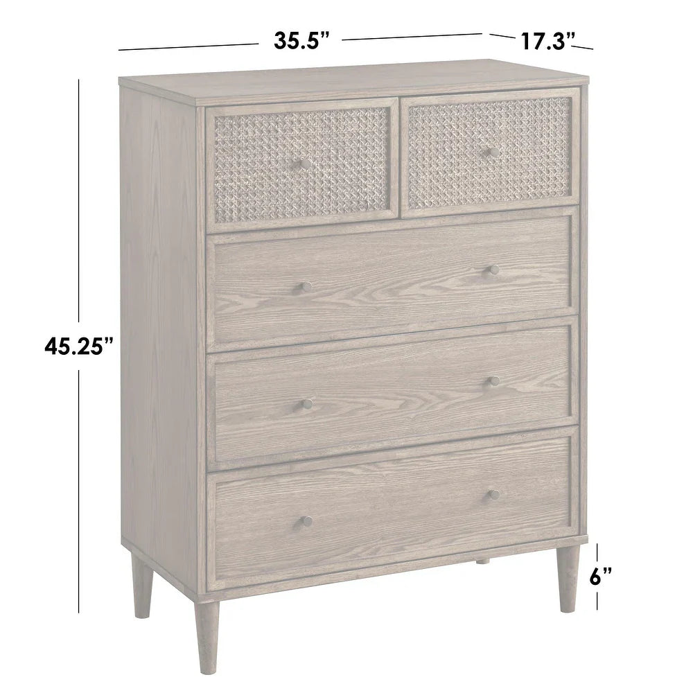 Orsini Craft Drawers – Walnut Brown (5 Drawers) – Marwar Handicraft, view 8 of 8
