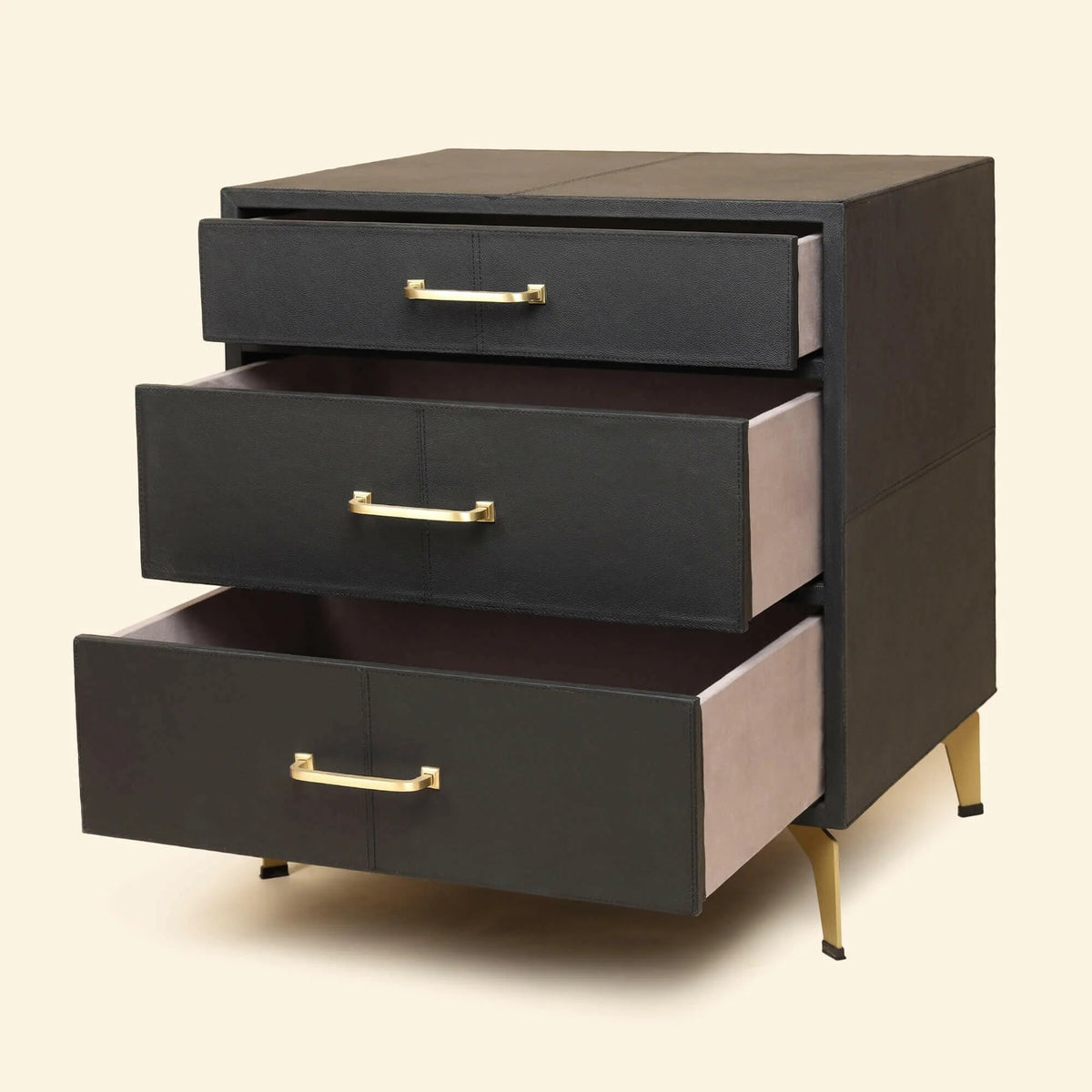 Riva Chest – Midnight Black (3 Drawers)