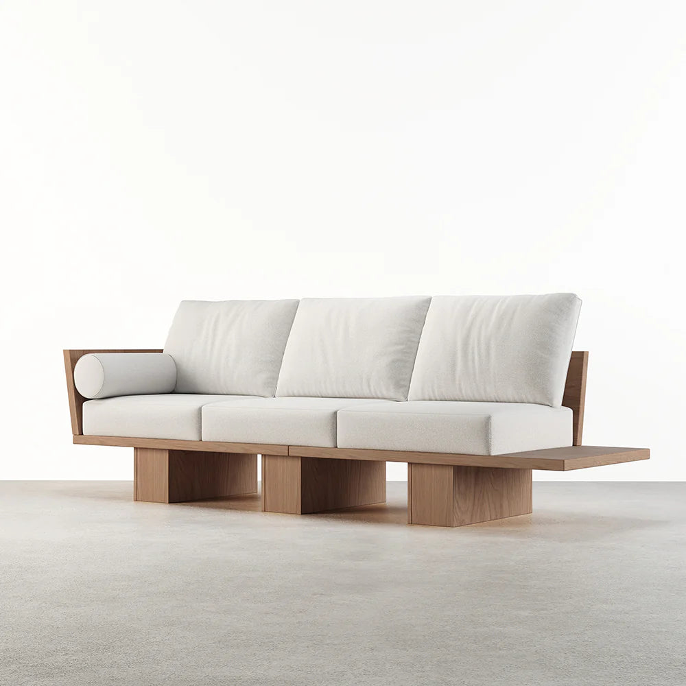 Keron Solid Wood Sofa