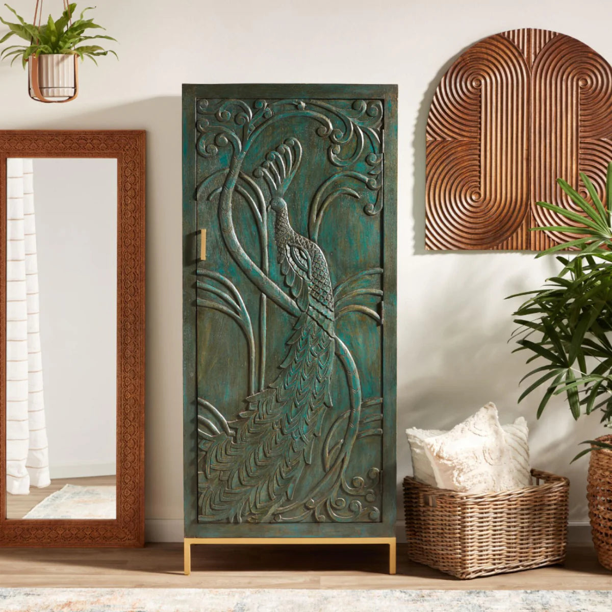Pavone Heritage Wardrobe Verdigris Bronze – Marwar Handicraft