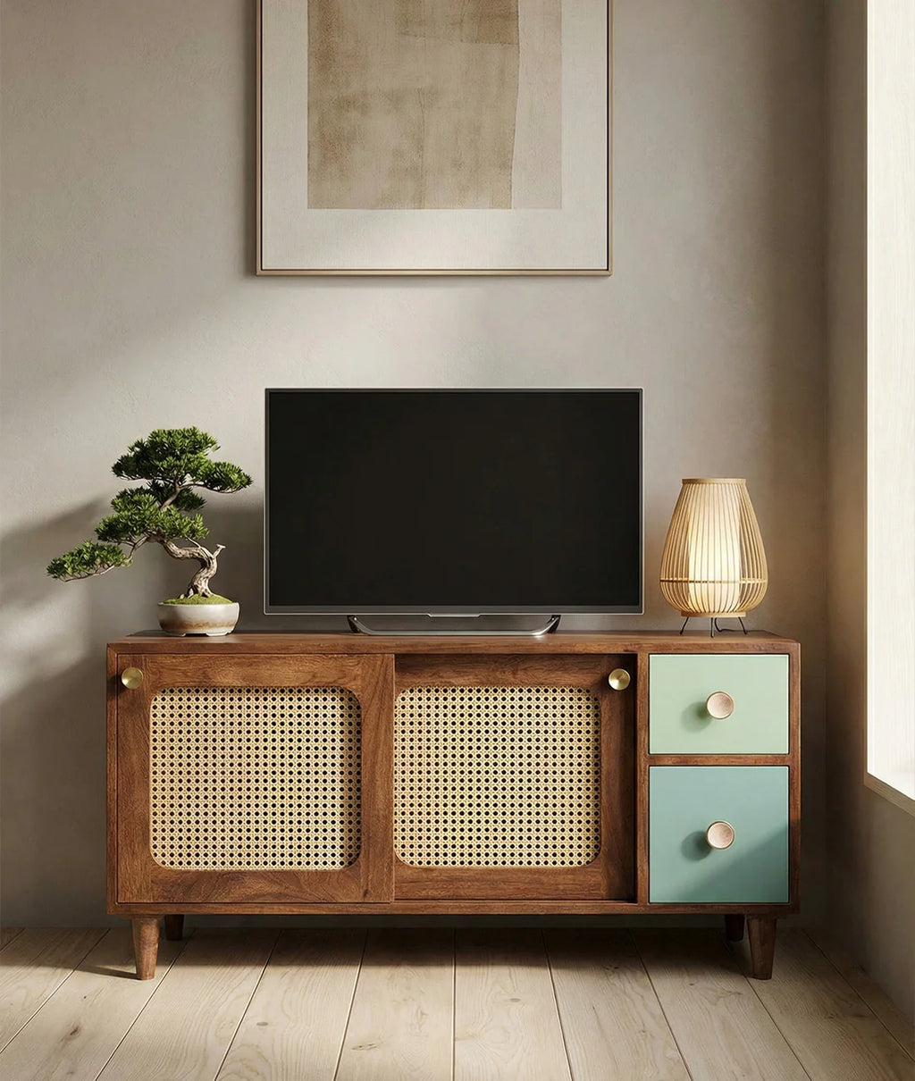 Vedora Solid Wood TV Cabinet